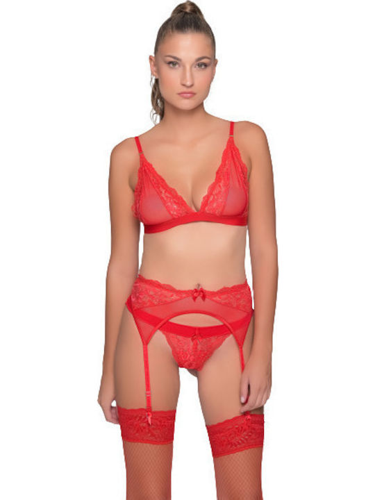 Milena by Paris Bralette Σουτιέν Κόκκινο Milena by Paris Bralette Σουτιέν Κόκκινο