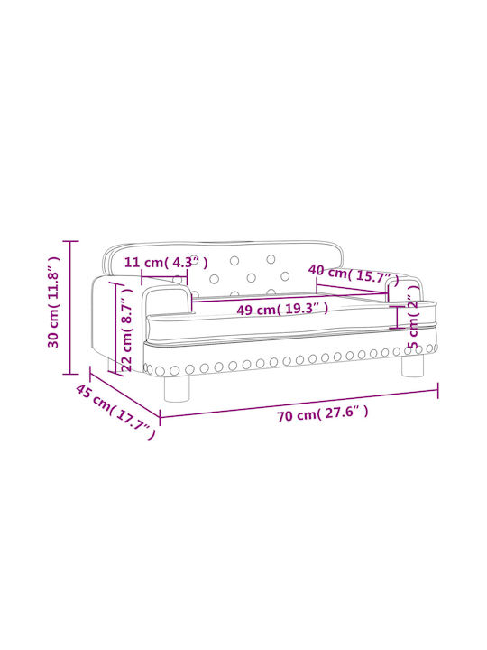 Canapea Bej 70x45x30buc 1buc