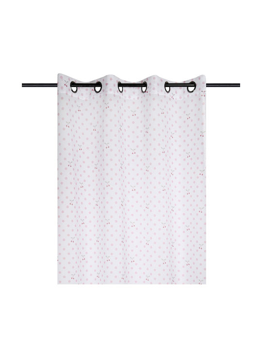 Kids Grommet Top Blackout Curtain Pink 140x260cm