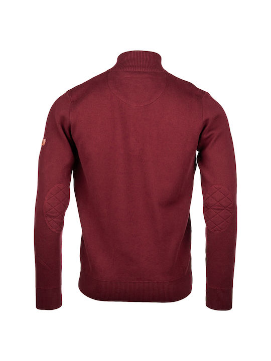 Long Sleeve Athletic Blouse Burgundy