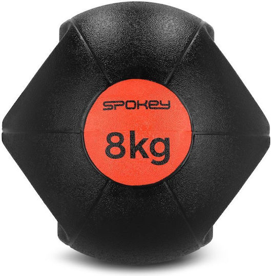 Spokey Gripi Weight Ball Filled Sand Kettlebell от PVC 8кг Черен