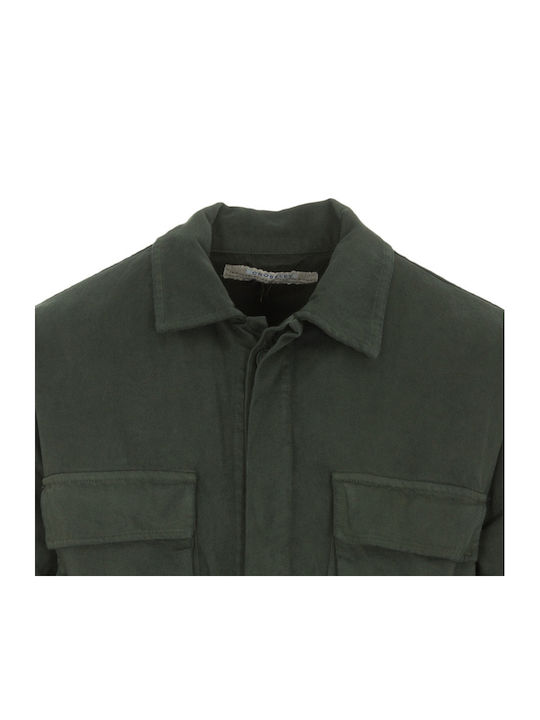 Μακρυμάνικo Overshirt Πράσινο