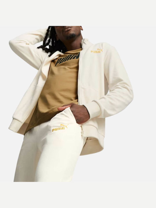 Puma Men's Sweatpants with Rubber White