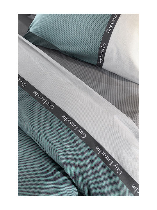 Guy Laroche Sheet Sets Queen 240x265cm. Memphis Aqua 4pcs