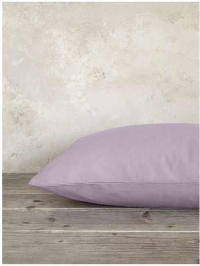 Nima Unicolors Σεντόνι Υπέρδιπλο 240x260εκ. Pale Mauve