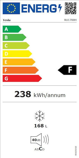Tesla Όρθιος Καταψύκτης 168lt