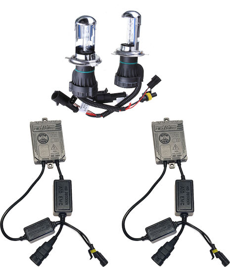 Car Xenon Kit H4 55W 12V 6000K Cold White