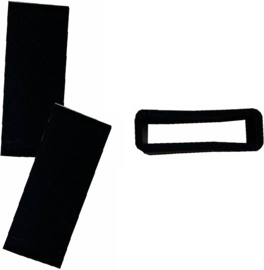 Curea de Silicon de Schimb 22mm Negru ()