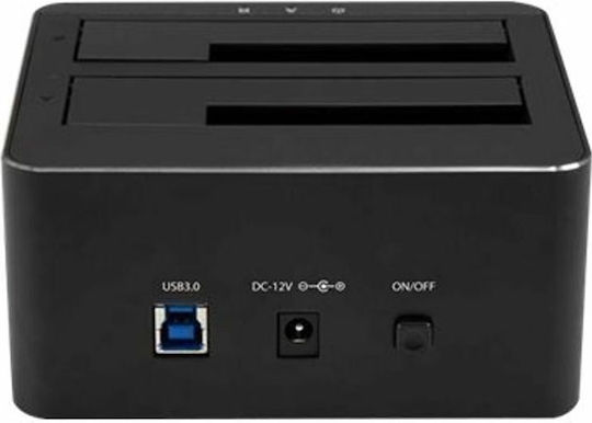 StarTech USB 3.0 Dual Hard Drive Docking Station with UASP Docking Station for 2 Hard Drives SATA 2.5" / 3.5" with Connection USB 3.0 (SDOCK2U33)
