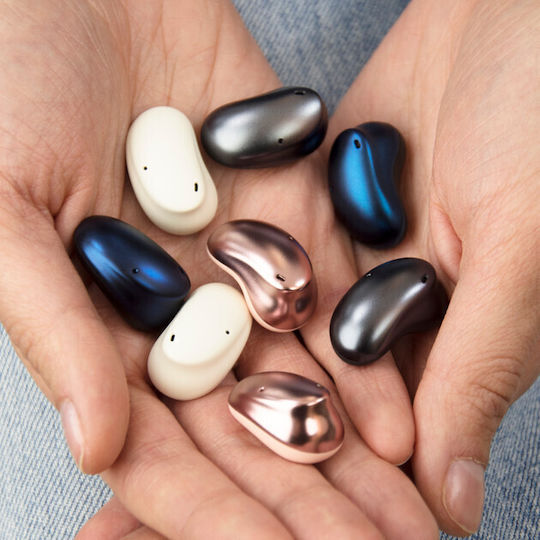 Mee Audio Pebbles Earbud Bluetooth Handsfree Ακουστικά με Αντοχή στον Ιδρώτα και Θήκη Φόρτισης Rose Gold
