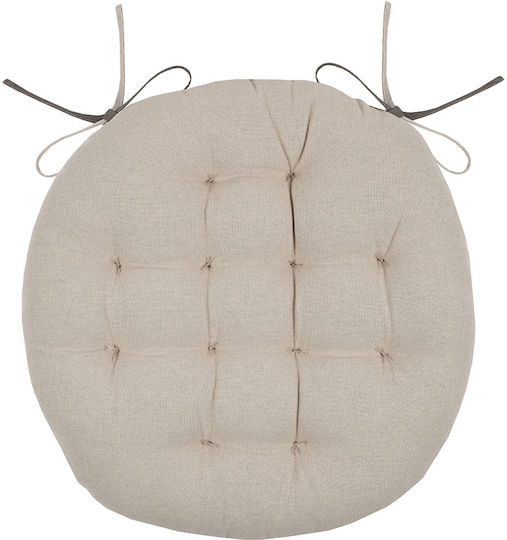 Μαξιλάρι Καρέκλας Κήπου Στρογγυλό Taupe 38x38εκ.