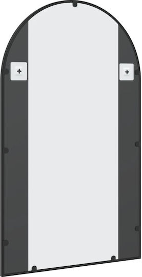 vidaXL Wandspiegel mit Schwarz Metallisch Rahmen 100x60cm 1Stück