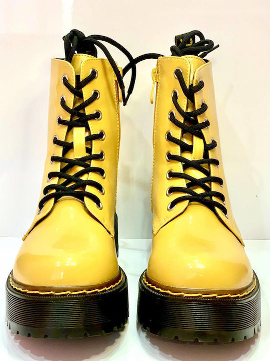 Woman's Fashion Boots Yellow