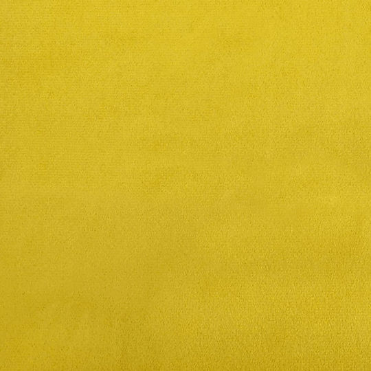 Sofa Bed Single Upholstered with Fabric Yellow with Slats for Mattress 100x200cm