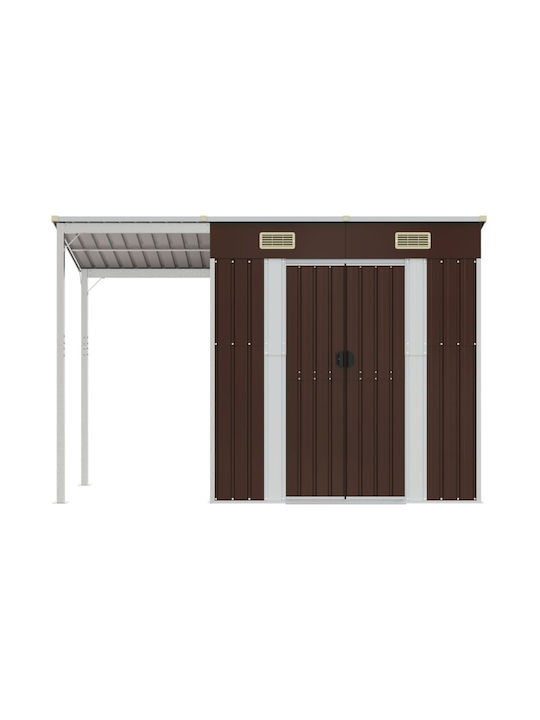 Metallische Gartenhaus Gummierte mit Lüftungsschlitzen M2.77xB1.105xH1.81m