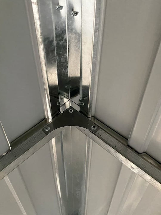 Metallische Gartenhaus Galvanisiert mit Lüftungsschlitzen M2.77xB1.105xH1.81m