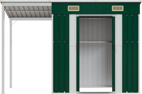 Metallische Gartenhaus Gaalvanisiert Grüne mit Lüftungsschlitzen M2.77xB1.105xH1.81m