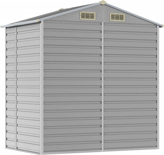 Metallic Garden Shed Galvanized with Air Vents L1.91xW1.3xH1.98m