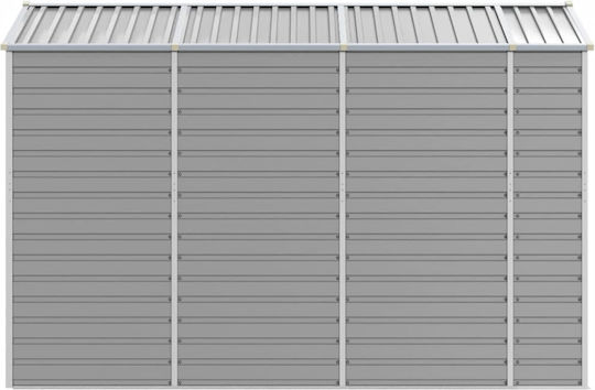 Metallic Galvanized Garden Shed with Air Vents L1.91xW3xH1.98m