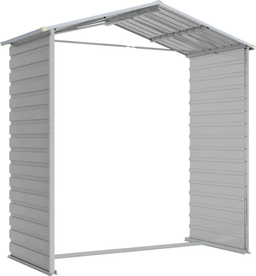 Metallic Garden Shed Galvanized with Air Vents L1.91xW1.3xH1.98m