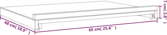 vidaXL Καβαλέτο За Рисуване Настолници Дърво 65x7см.