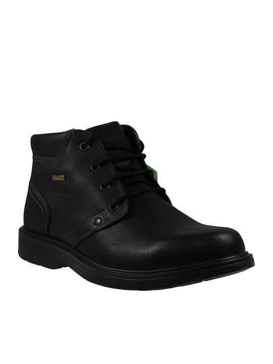 Leder Schwarz Herrenstiefel
