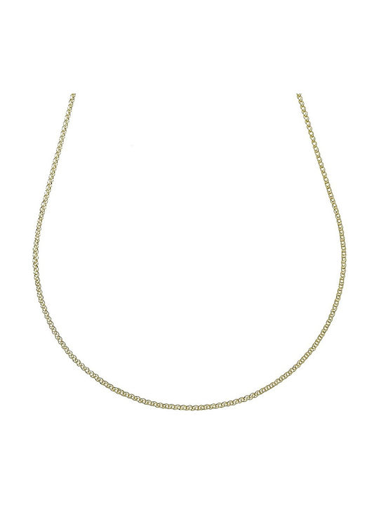 Senzio Belibasakis Two-tone Chain Neck made of Gold 14K Length 50cm