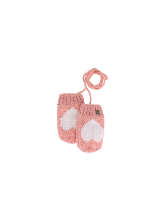 Original Marines Knitted Kids Gloves Pink