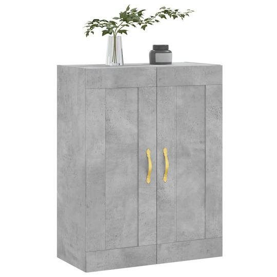 vidaXL Cabinet de baie L69.5xA34xÎ90cm Gri