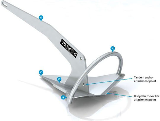 Rocna Delta Anchor Galvanized 15kg