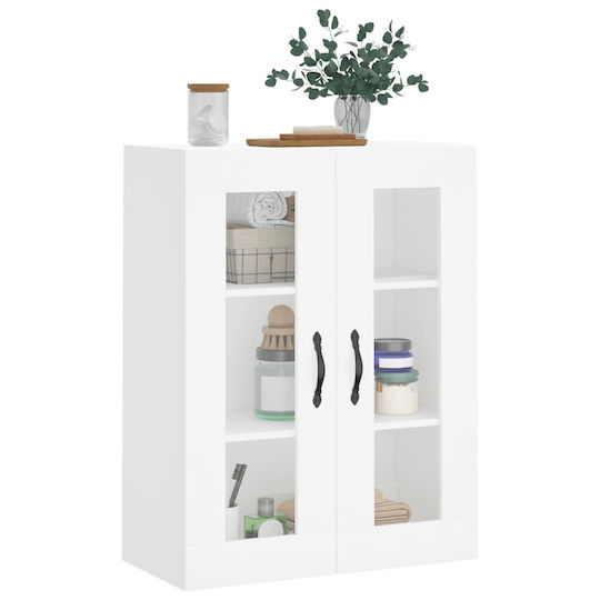 vidaXL Badezimmerschrank B69.5xT34xH90cm Weiß