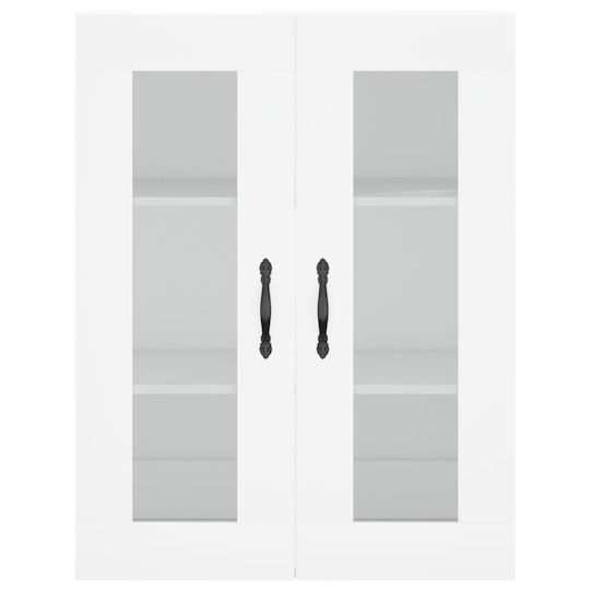 vidaXL Badezimmerschrank B69.5xT34xH90cm Weiß
