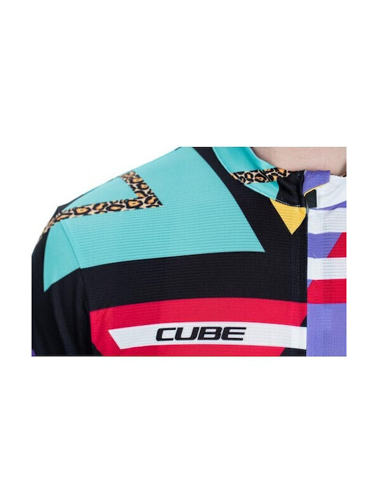 CUBE Bărbați Mâneci scurte Tricou de ciclism Colorat