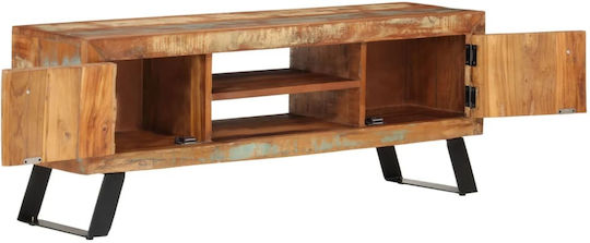 vidaXL TV Stand Made of Solid Wood Multicolour M112xD30xH45cm