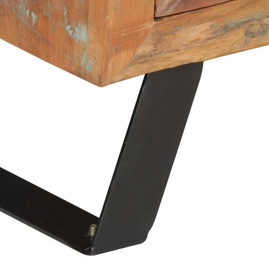 vidaXL TV Stand Made of Solid Wood Multicolour M112xD30xH45cm