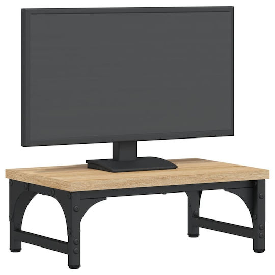 vidaXL Stand Desk Mounted Monitor Oak 37 x 23 x 14 cm from Treated wood Brown (833996)