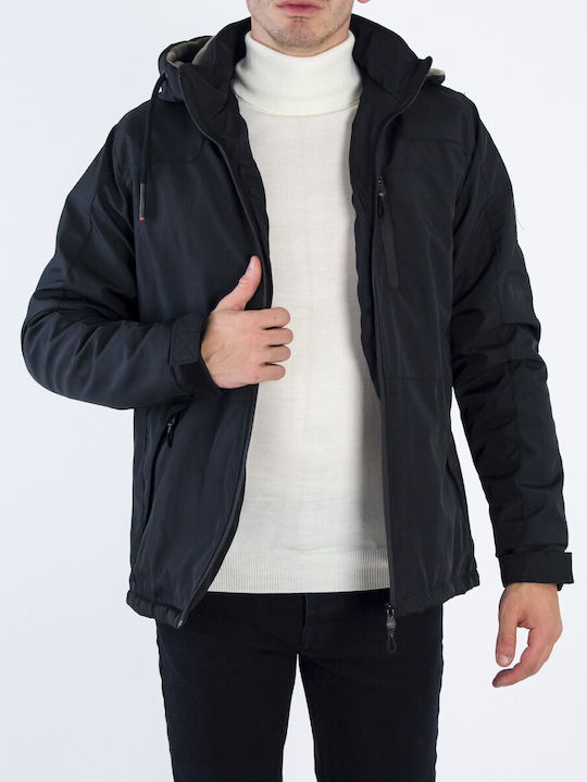 Huxley & Grace Men's Winter Jacket Black