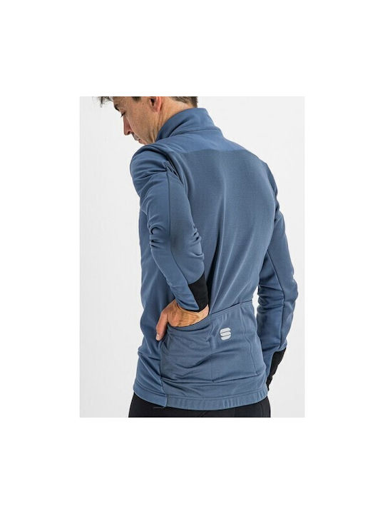Sportful Tempo ZLV057 Cycling Windbreaker Jacket Long sleeve Blue