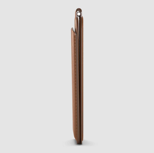 Satechi Vegan-Leather Magnetic Wallet Βάση Γραφείου για Κινητό σε Καφέ χρώμα