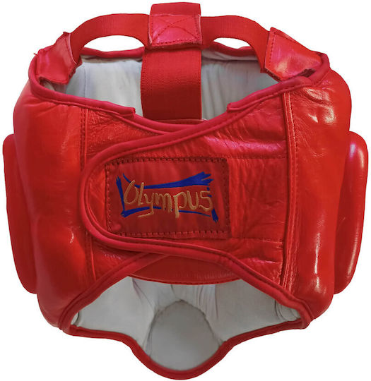 Olympus Sport Căști de box Adulți Față întreagă Din piele Roșu