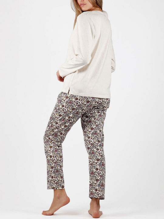 Admas Winter Women's Pyjama Pants Beige