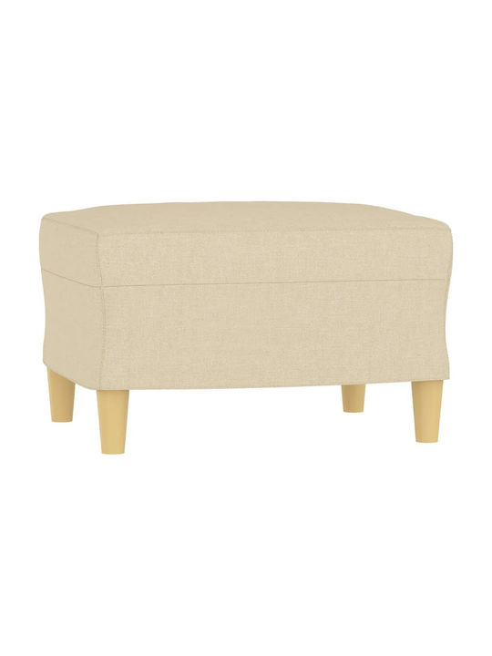 Living Room Furniture Set 3-Seater & 2-Seater & Armchair & Stool Beige
