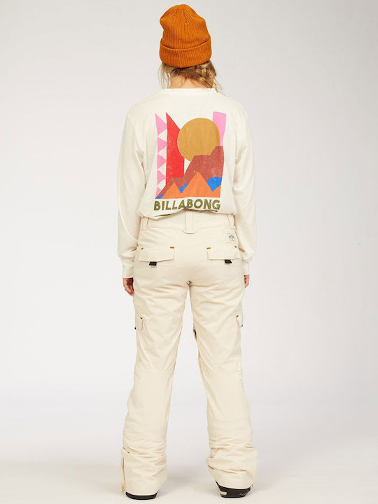 Billabong Nela U6PF21BIF0_0092 Pantaloni de schi și snowboard pentru femei Ski & Snowboard Alb