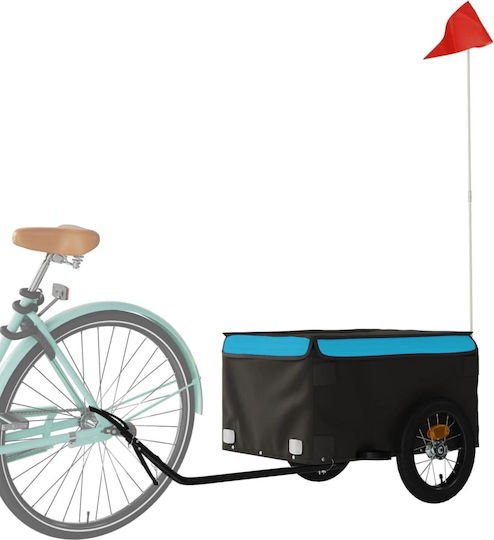 Vidaxl Anhänger Fahrradzubehör Schwarze Blaue 30 Kilo Eisen