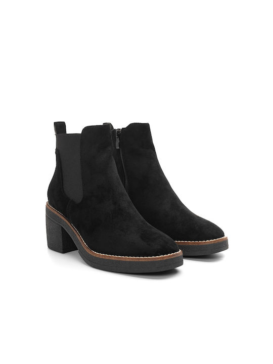 Alta Moda Wildleder Damen Knöchelstiefel Schwarz