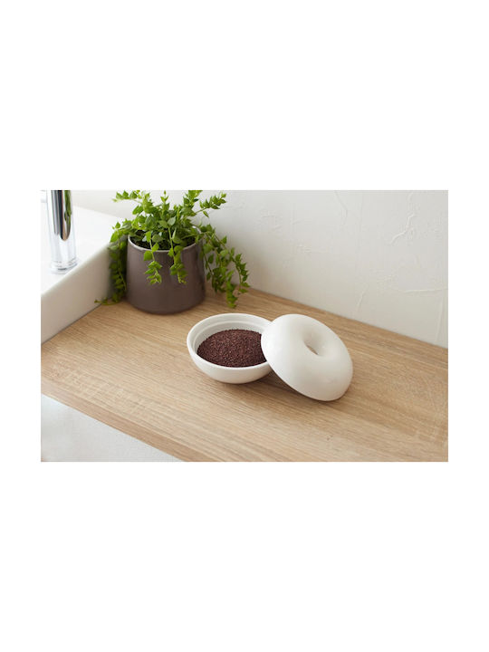 Yamazaki Vase Allgemeine Verwendung mit Deckel Keramik Weiß 50ml