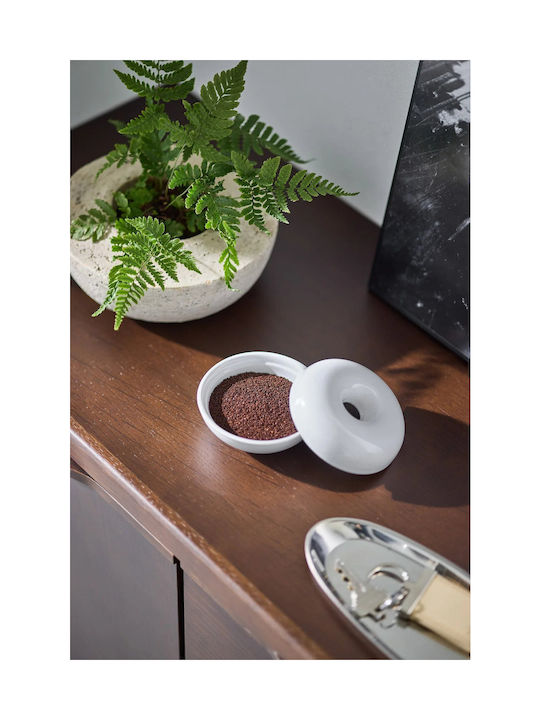 Yamazaki Vase Allgemeine Verwendung mit Deckel Keramik Weiß 50ml