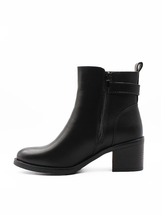 M&M Damen Knöchelstiefel Schwarz