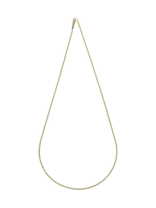 Senzio Belibasakis Goldene Kette Nacken 14K Länge 50cm