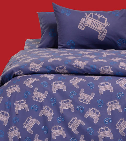 Melinen Kids Sheets Single Blue 170x270cm
